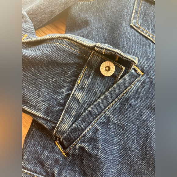 Express Jeans Denim Jacket Cropped Sz S Like New - Picture 2 of 10